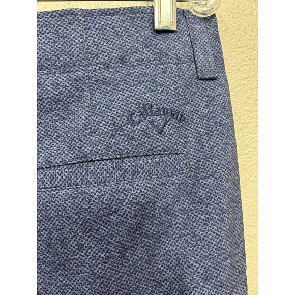 Callaway Men's Golf Shorts Size 36 Blue 9” Inseam Zip Flat Front Performance - Picture 5 of 7